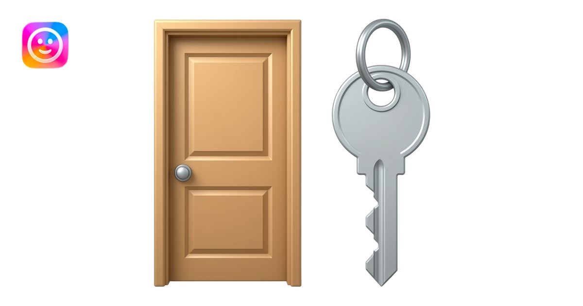 door with key´ emoji | AI Emoji Generator