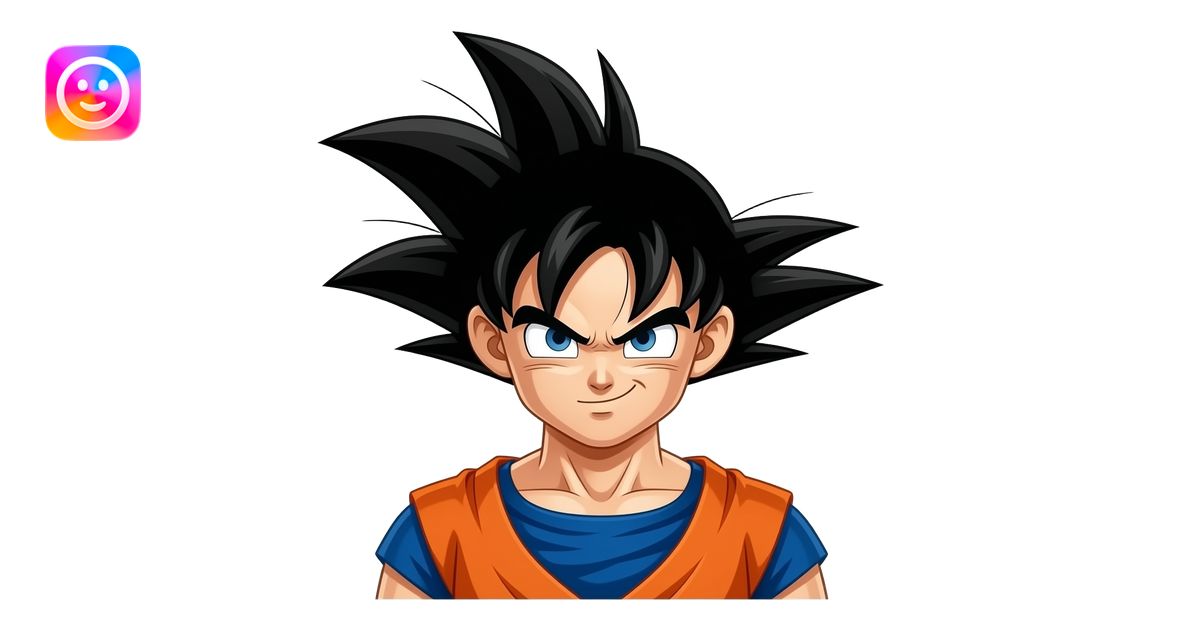 Spiky Hair style of goku emoji | AI Emoji Generator