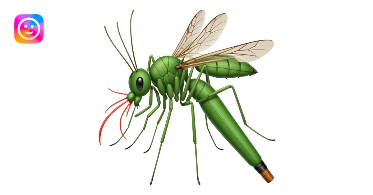mosquito fumando un cigarro emoji | AI Emoji Generator