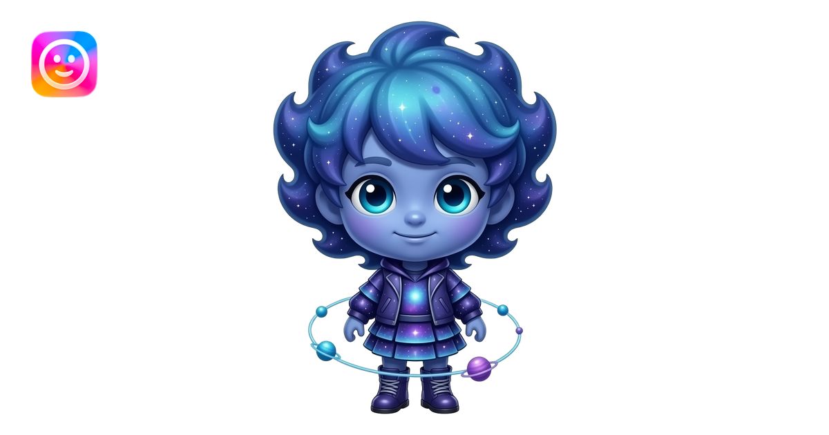 A full-body Nebulora entity with a giant head and tiny body, whose ...