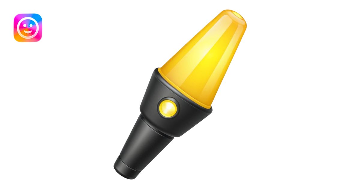 Flashlight beam emoji | AI Emoji Generator