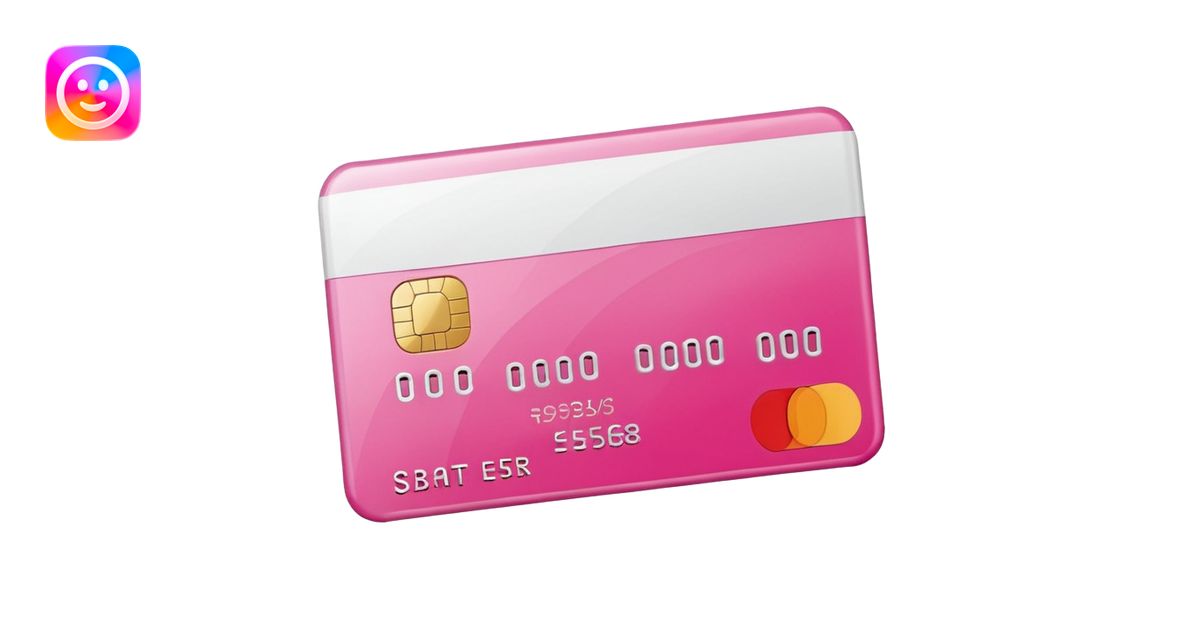 mix pink and white bank and credit card emoji | AI Emoji Generator