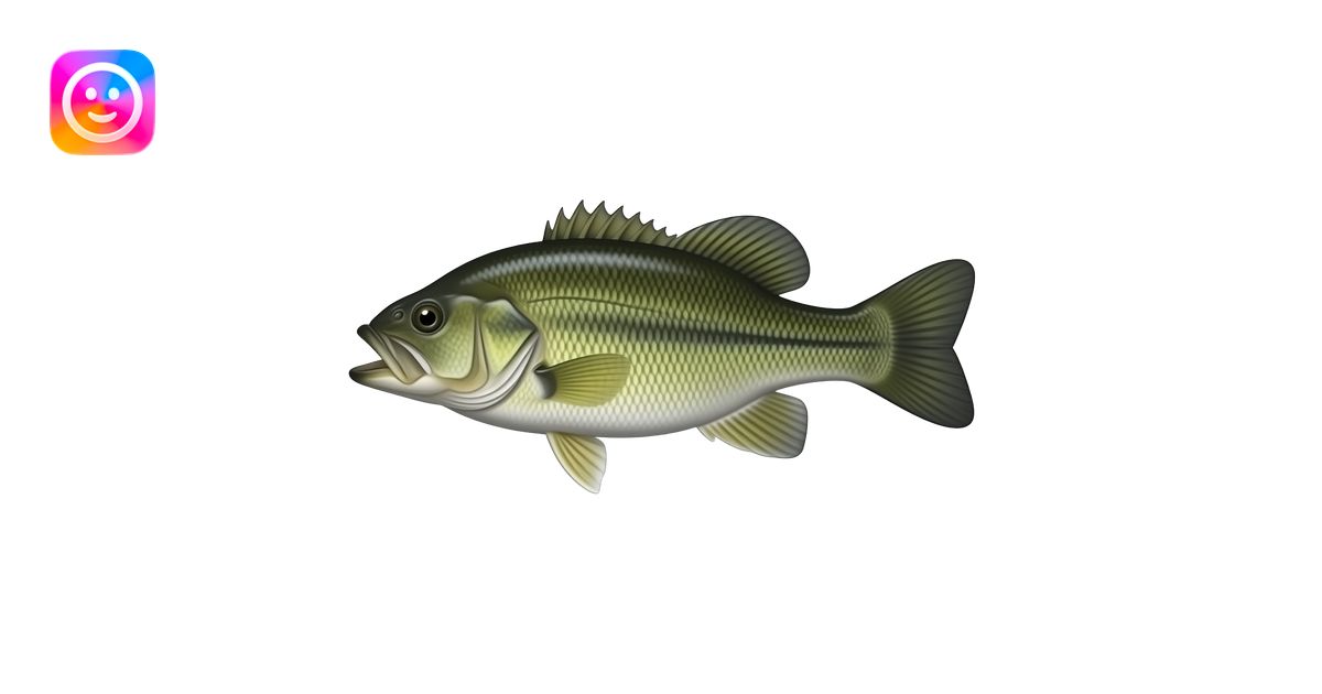 Realistic largemouth bass emoji | AI Emoji Generator