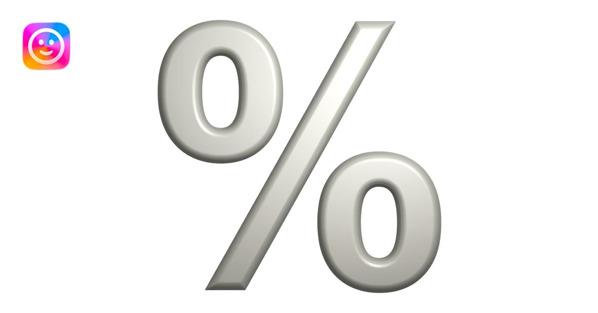 percent emoji | AI Emoji Generator