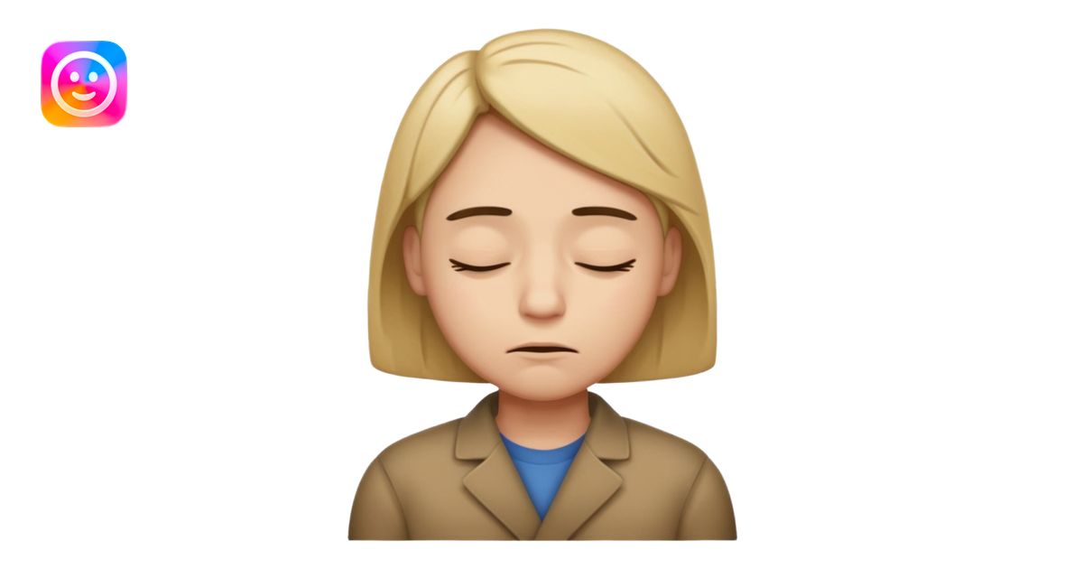 The human face with close eyes and bleh emoji | AI Emoji Generator