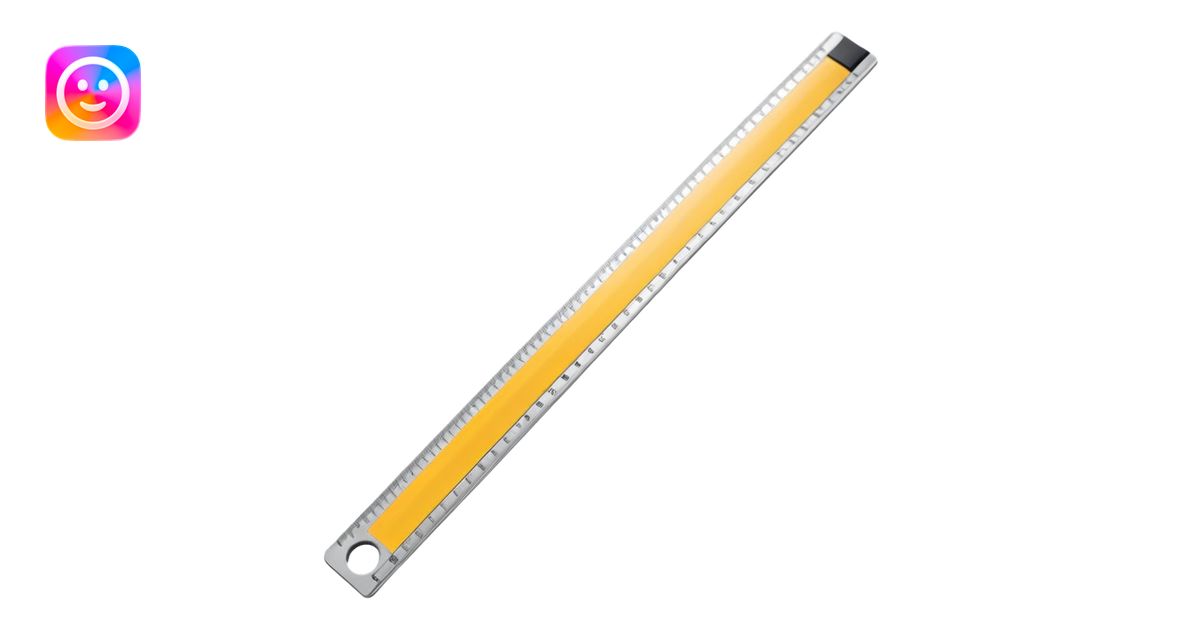 straight ruler measurement tool emoji | AI Emoji Generator