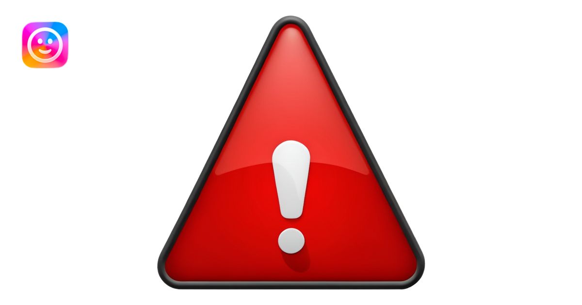 danger warning sign emoji | AI Emoji Generator