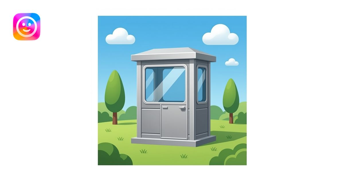 security booth without back emoji | AI Emoji Generator