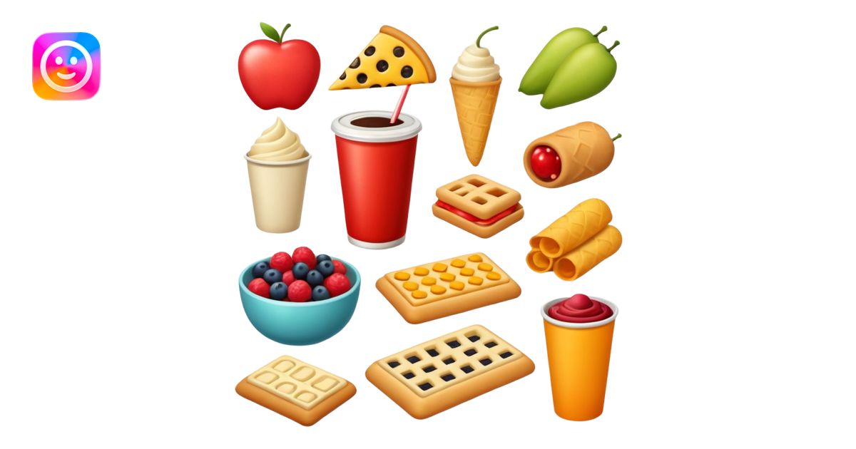 variety of snack foods emoji | AI Emoji Generator