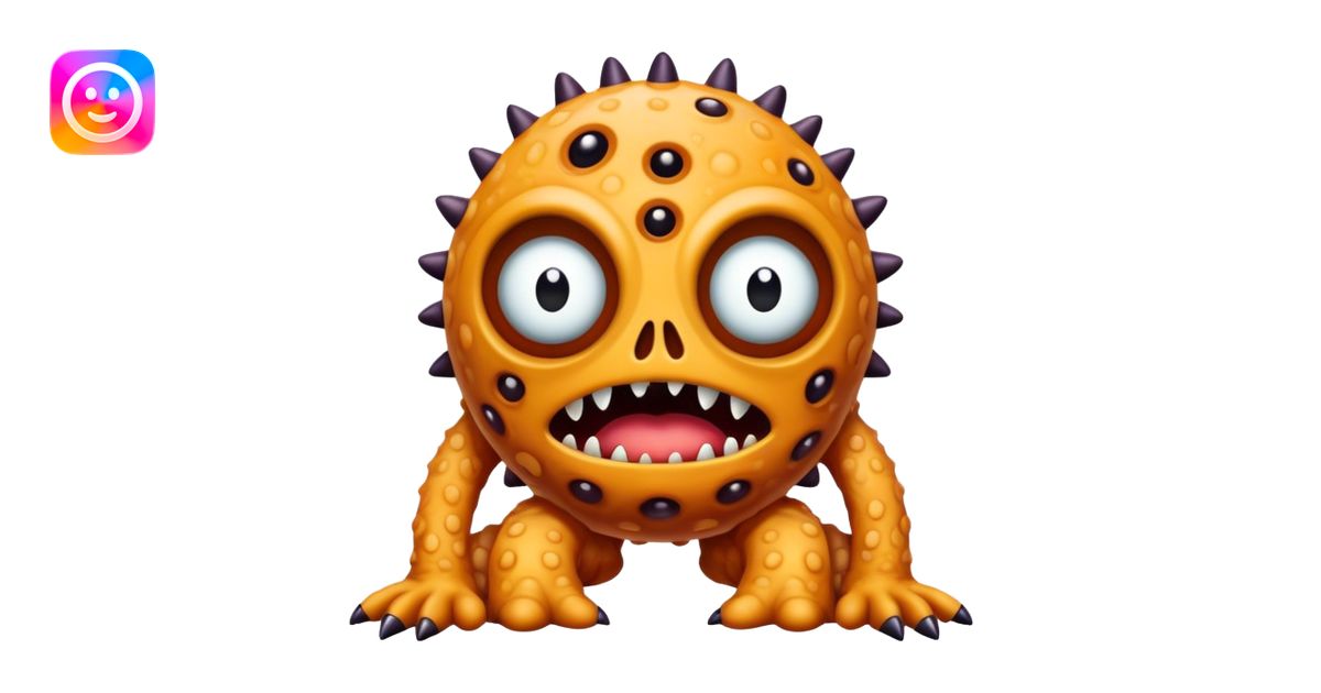 bad trip monster tripophobia horror emoji | AI Emoji Generator