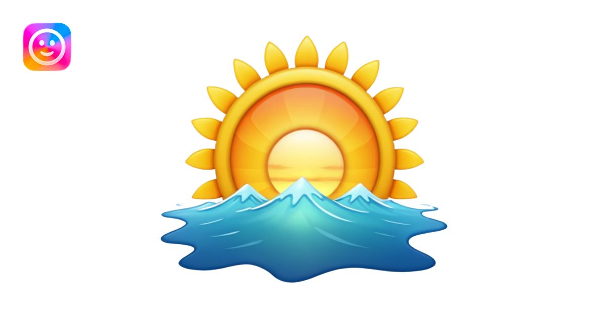 Sunrise emoji | AI Emoji Generator