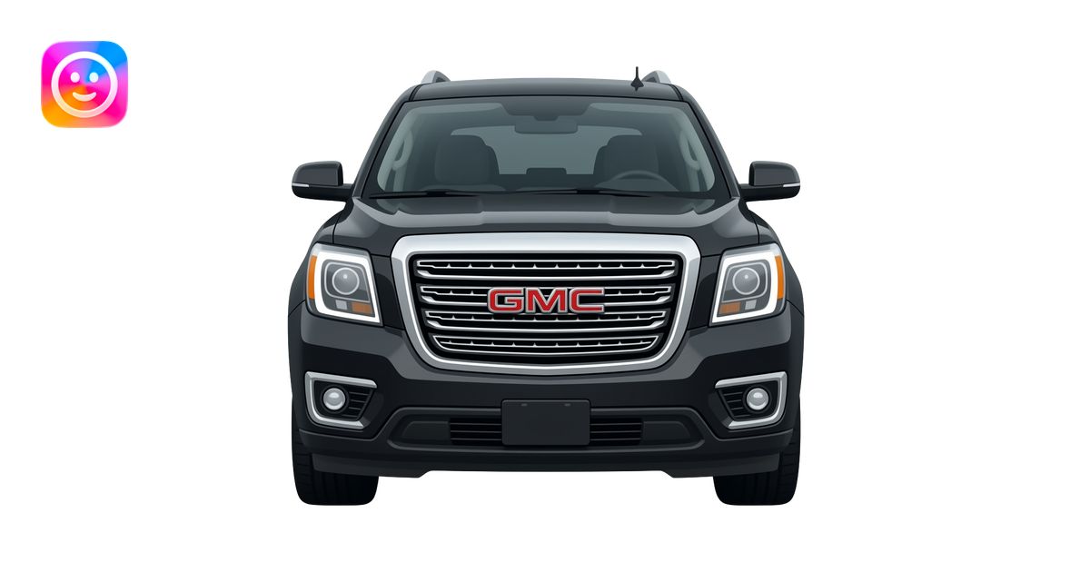 Camioneta GMC negra emoji | AI Emoji Generator