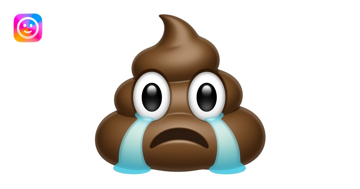 Caca qui pleur emoji | AI Emoji Generator