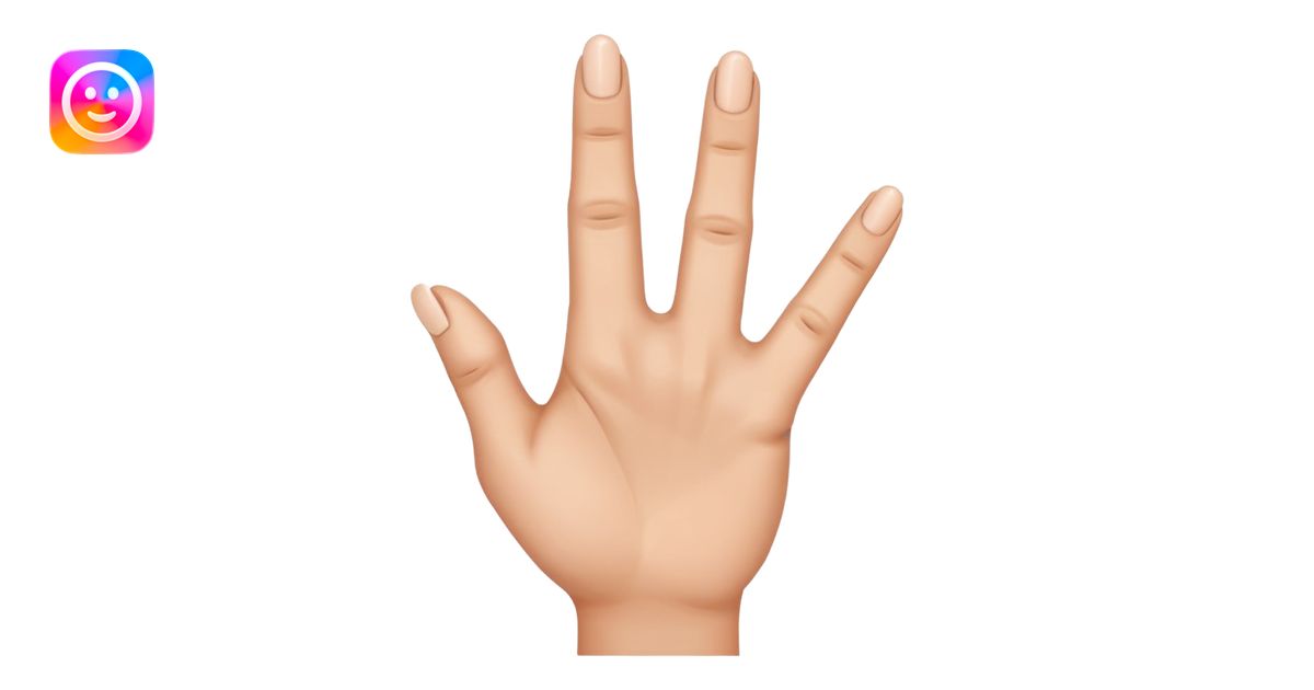 The pointer finger and the middle finger both pointed while the other ...