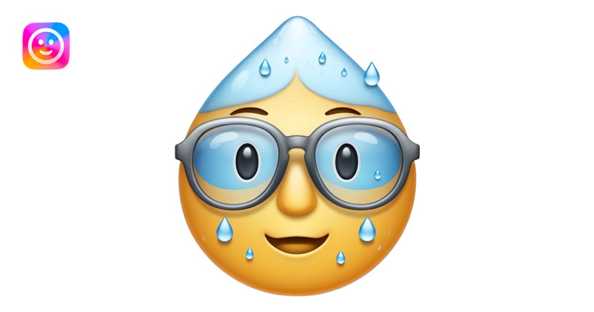 Foggy glasses emoji | AI Emoji Generator