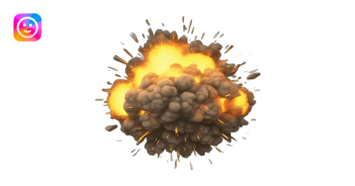 an animated explosion emoji | AI Emoji Generator