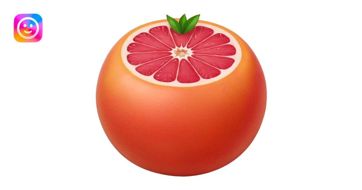 Grapefruit emoji | AI Emoji Generator