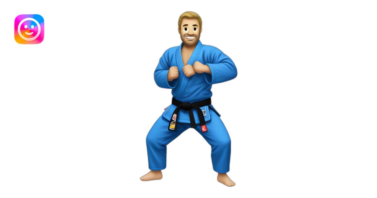 Gemini zodiac Jiu-Jitsu emoji | AI Emoji Generator