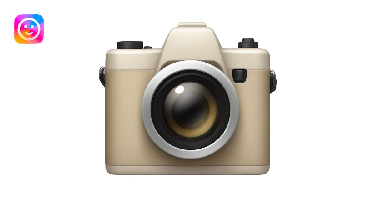 Camera beige emoji | AI Emoji Generator