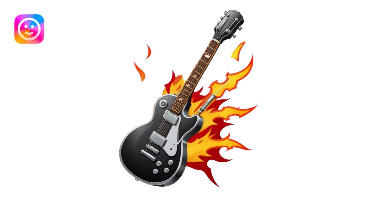 Create a bold and dynamic emoji representing rock vocal performance in ...
