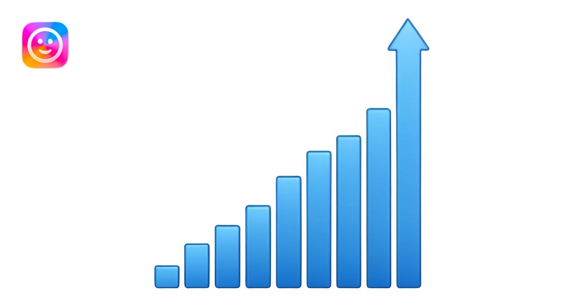 Graph increase emoji AI Emoji Generator