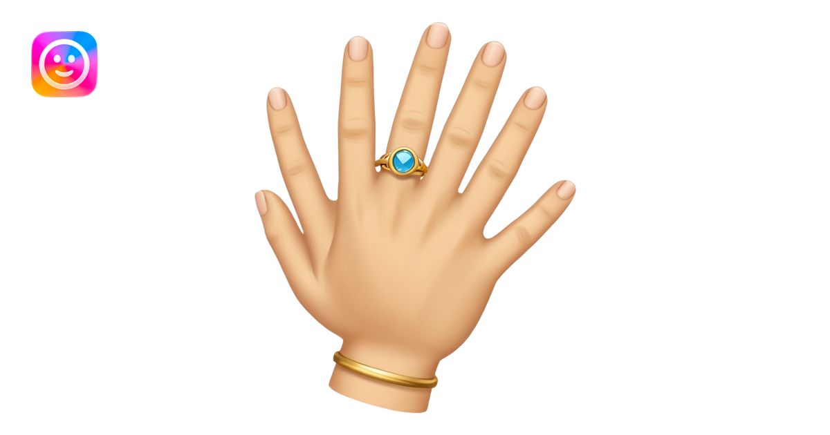 hand with ring emoji | AI Emoji Generator