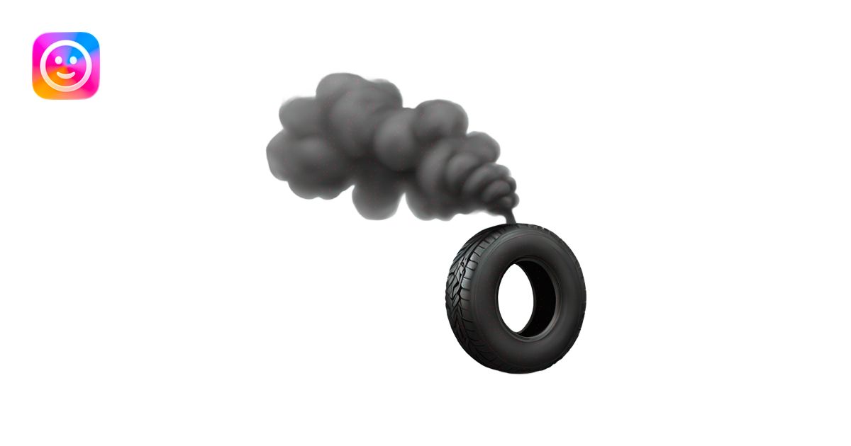 tire smoke emoji | AI Emoji Generator