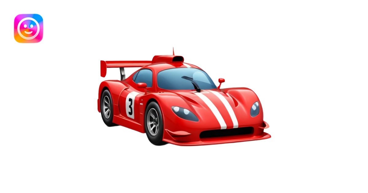 race car emoji | AI Emoji Generator