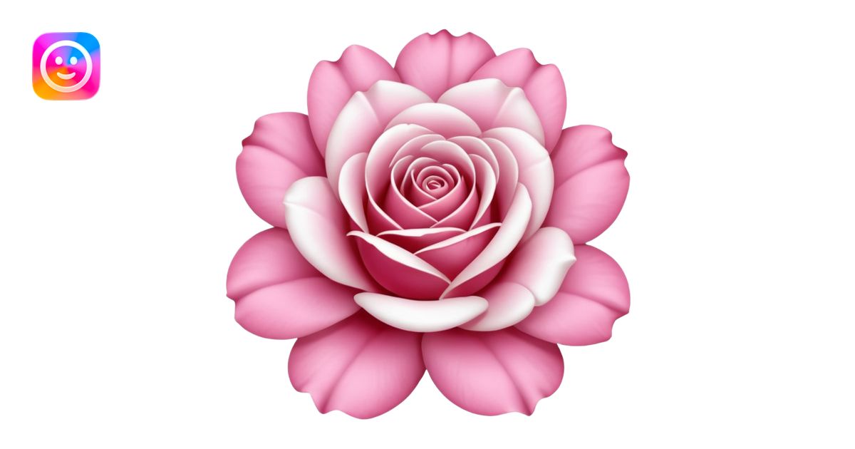 Rosa blanca emoji | AI Emoji Generator