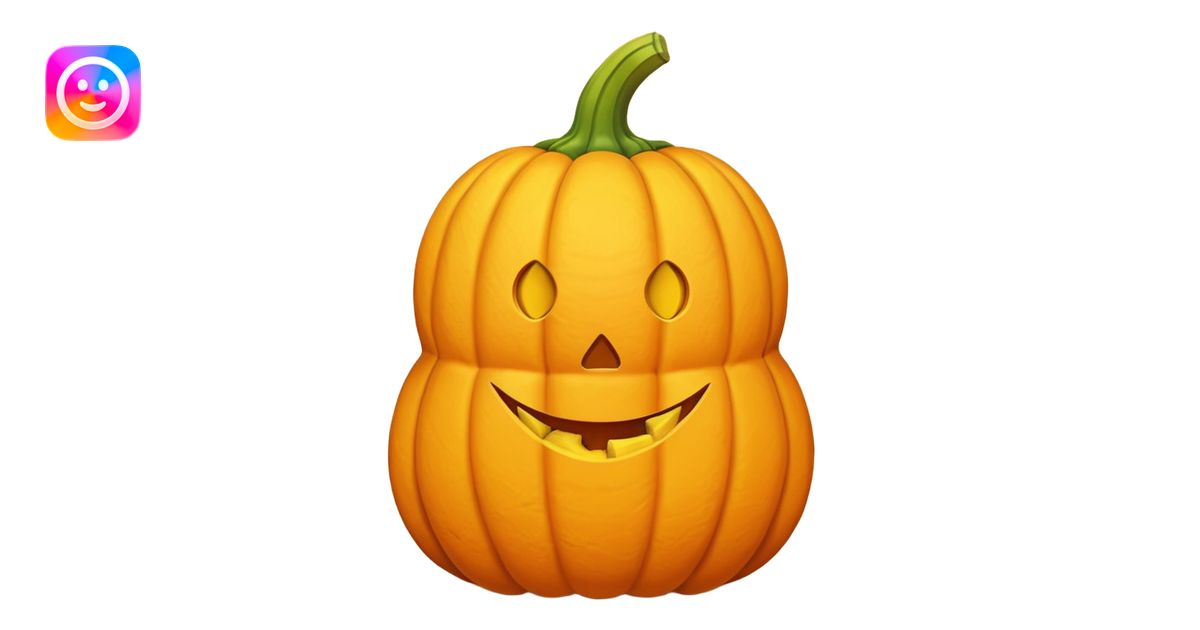 pumpkin plushie with banana peel on top emoji | AI Emoji Generator
