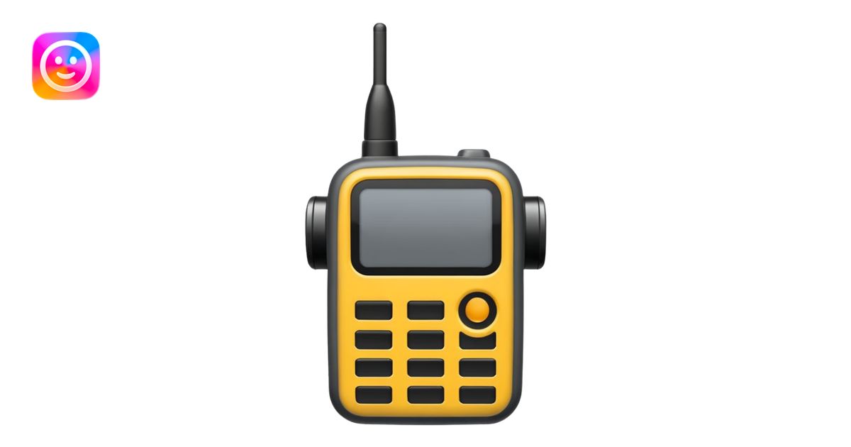 walkie talkie emoji emoji | AI Emoji Generator