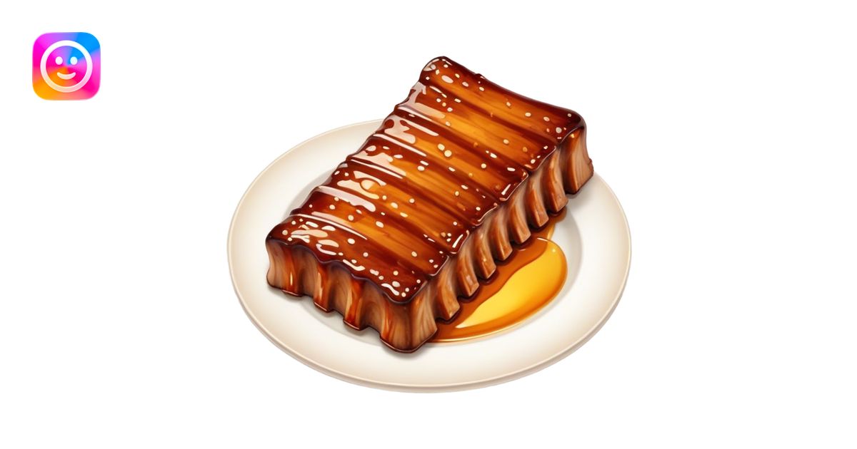 Honey Glazed BBQ Ribs Cinematic Realistic Honey Glazed BBQ Ribs Dish ...