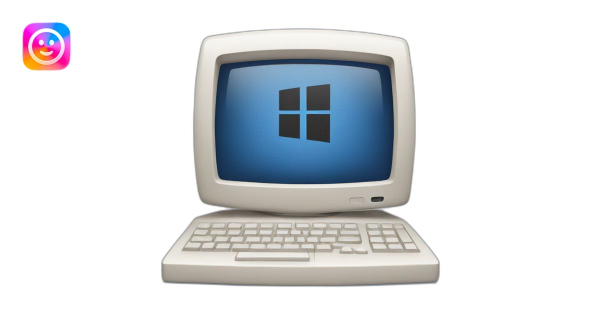 Computer wit windows 11 emoji | AI Emoji Generator
