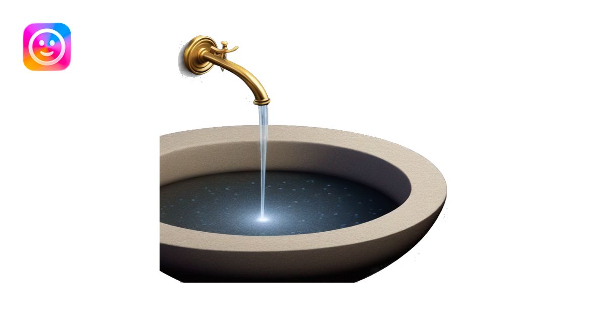 The Pensieve is a wide, shallow stone basin. Above it is the sparkle ...