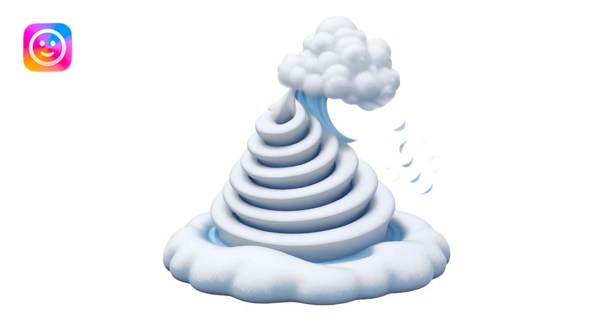 3D render of Blizzard, miniature weather phenomenon, volumetric ...