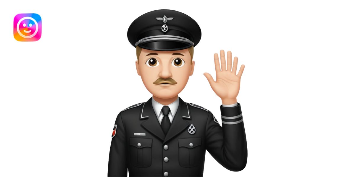 Hitler raising one hand straight out like a Sieg Hail salute in Black ...