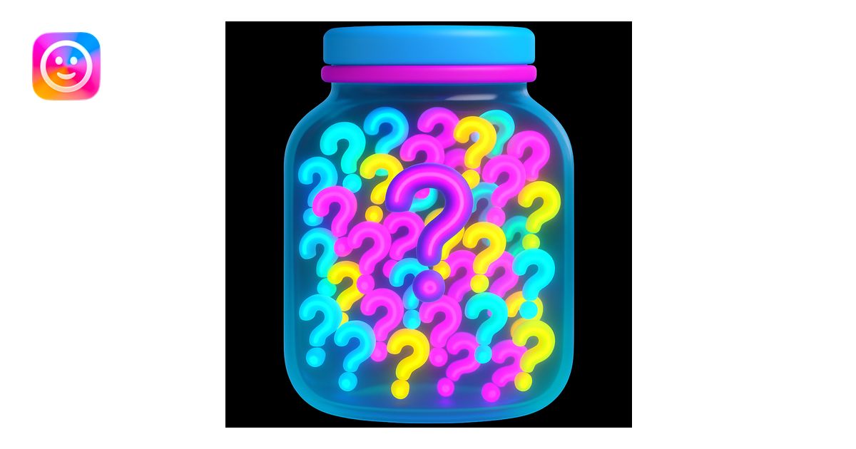 Make the jar shape a different style and make the question marks inside ...