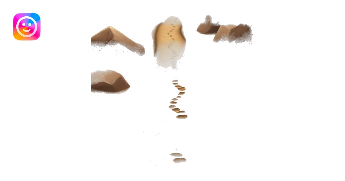 dirt path with footprints in them emoji | AI Emoji Generator