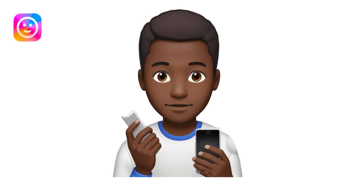 black man holding a phone with three lines of coke on it horizontally ...