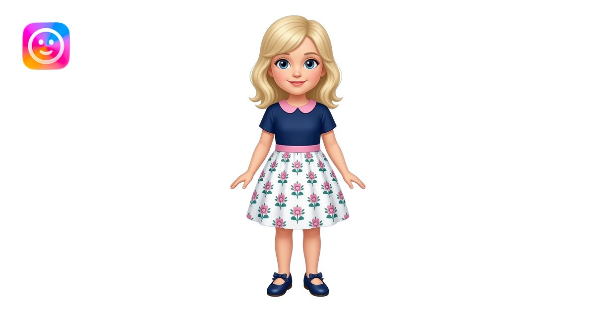 A full body White/Fair skinned little girl with pale blonde hair, blue ...
