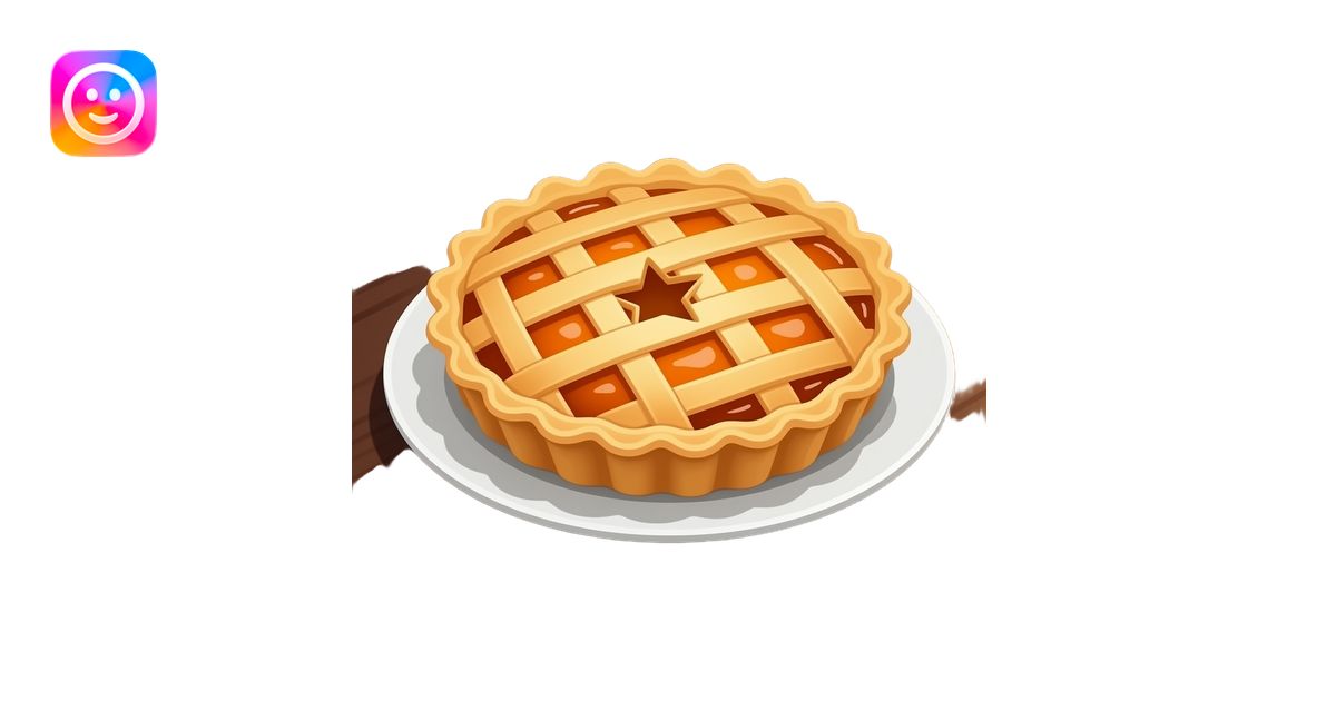 Ultra-realistic homemade lattice fruit pie, golden flaky pastry crust ...