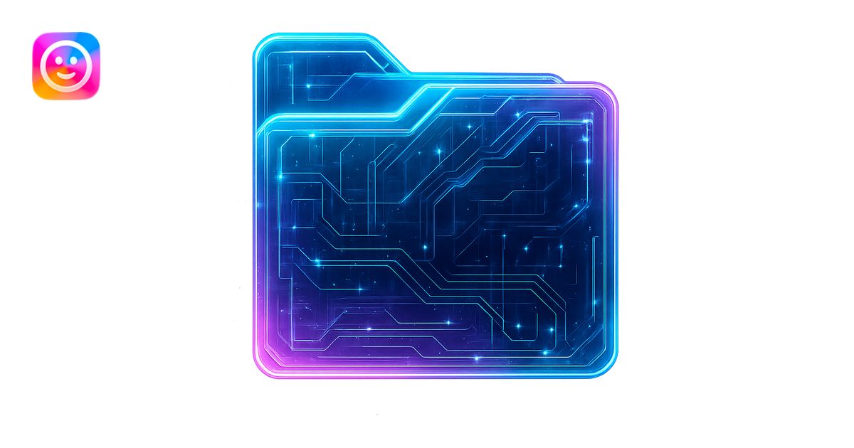 Transform the Windows folder icon into a cyberpunk-style folder with ...