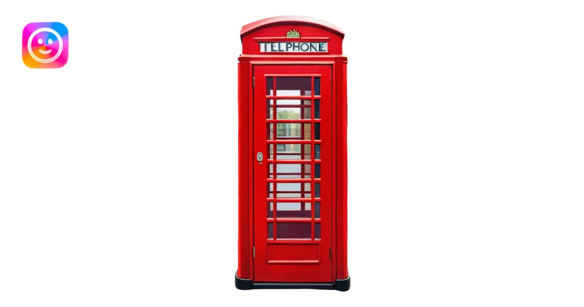 Cinematic Realistic depiction of an iconic red telephone box, rendered ...