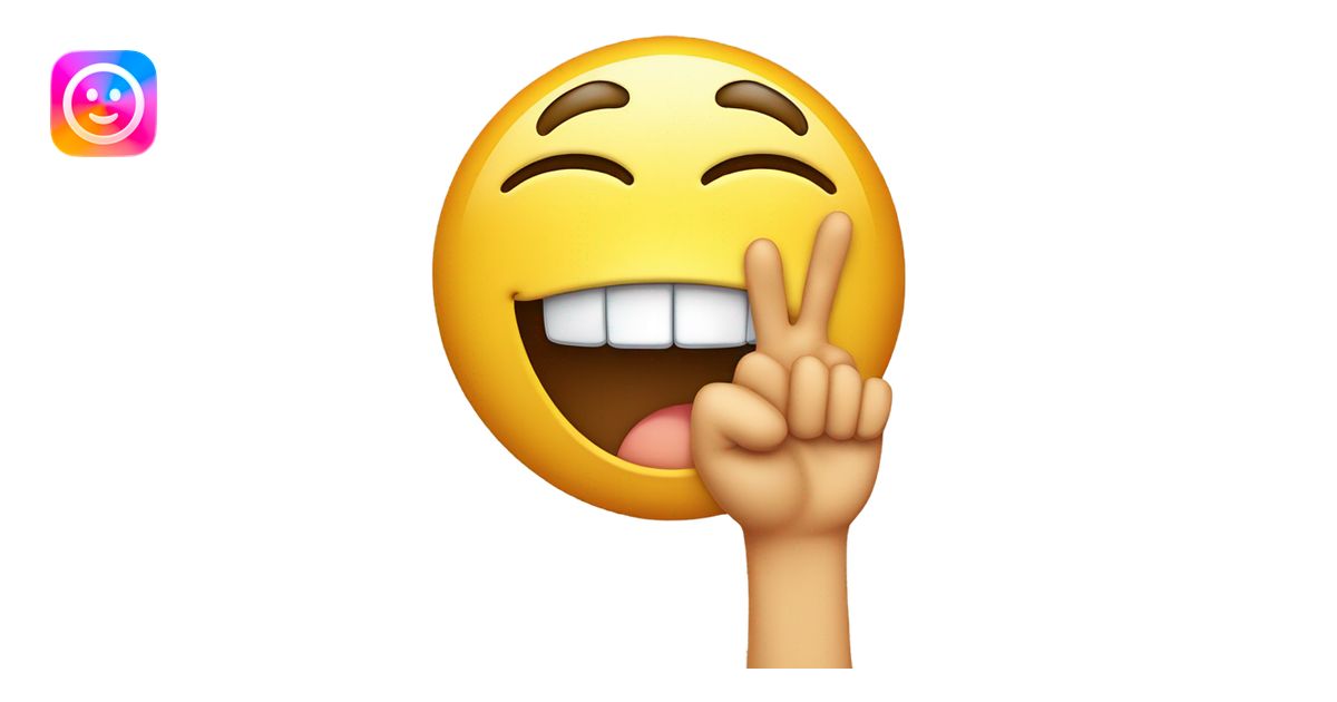 Crying laughing emoji with two middle fingers emoji | AI Emoji Generator