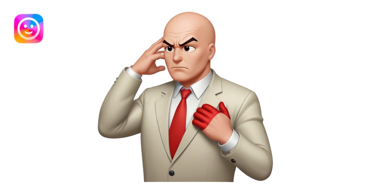 Kingpin from Spider-Man grabbing someone’s head emoji | AI Emoji Generator