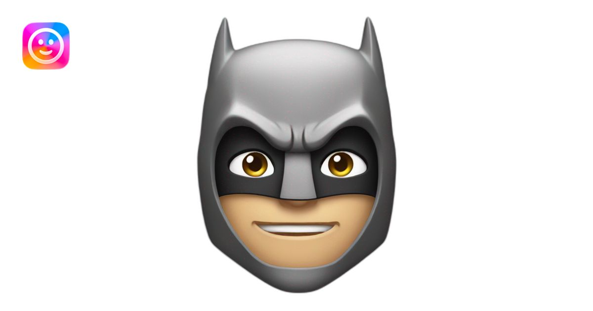 batman face emoji | AI Emoji Generator