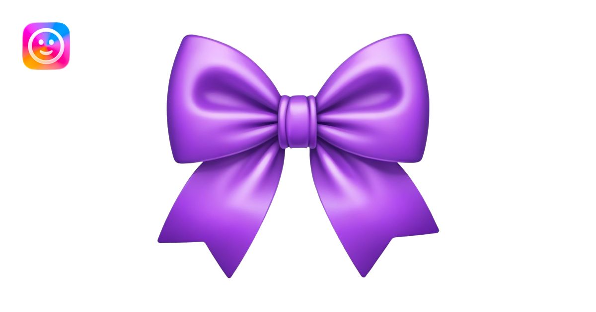 moño morado emoji | AI Emoji Generator