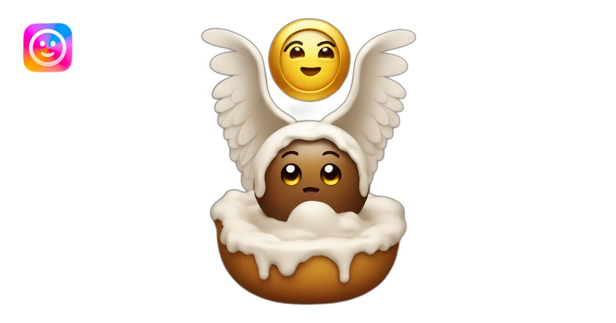 poo with a halo and wings emoji | AI Emoji Generator