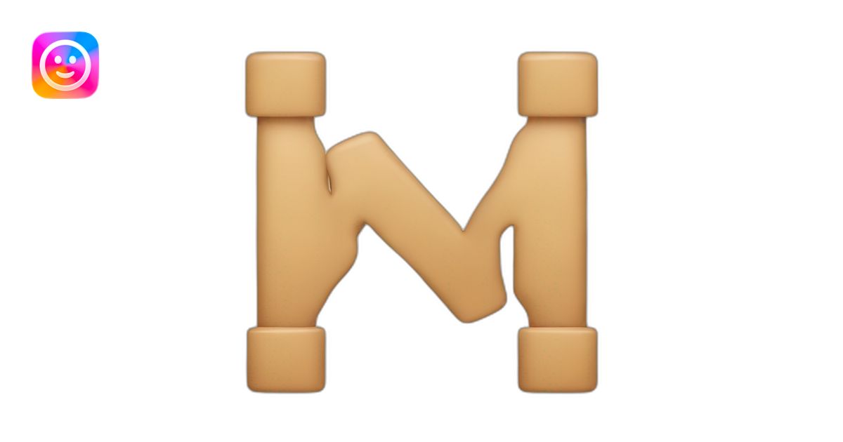 2 hands letter m emoji | AI Emoji Generator