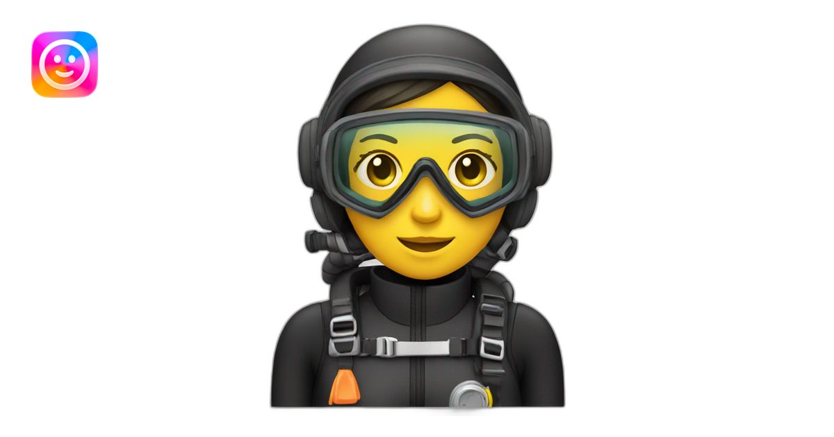 scuba diver female emoji | AI Emoji Generator